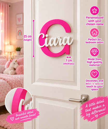 Personalised door name sign - personalised,