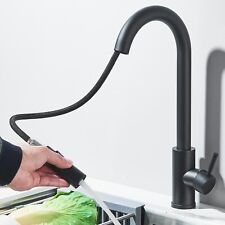 Modern Kitchen Sink Mixer Taps Pull Out 360° Spout Spray Single Lever Mono Tap