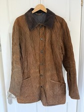 Barbour Men's Brown Suede Jacket Medium