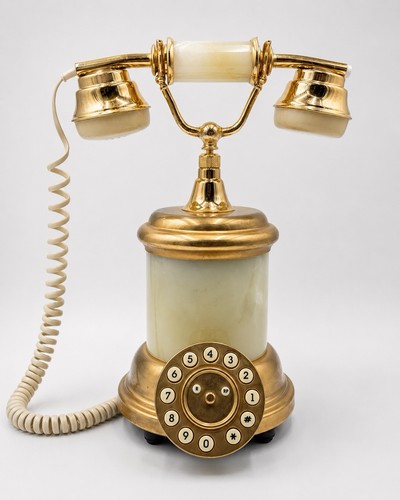 Vintage italian onyx rotary - italian,