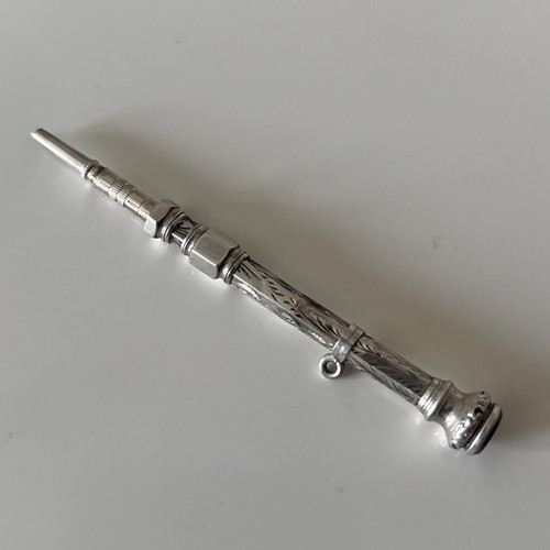 Silver albert chain fob - albert,