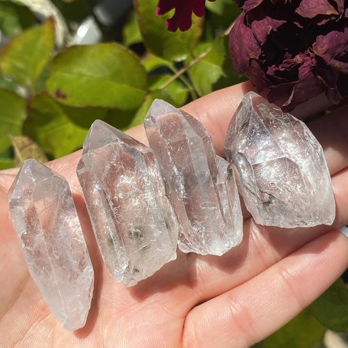 Natural clear quartz raw rough - clear,
