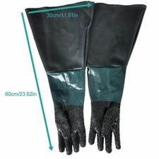 24x12'' Latex Sandblasting Working Gloves for Sandblaster Sand Cabinet Blasting