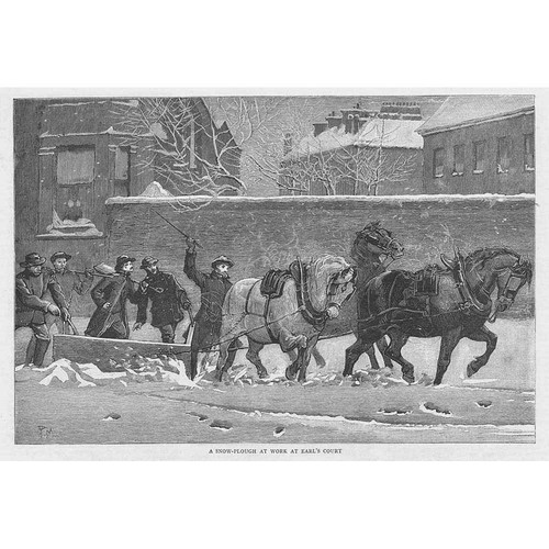 London horse pulled snow - horse,