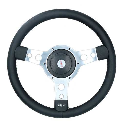 Leather steering wheel boss - &,
