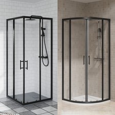Black Quadrant Shower