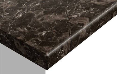 Brown marble rounded - brown,