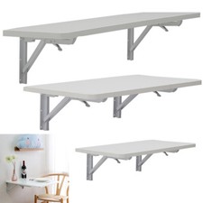 Folding Wall Mounted Table Drop-leaf Dining Table Computer Desk Storage Shelf UK