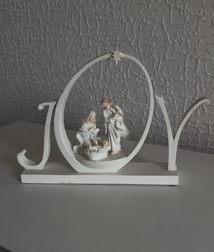 Christmas wooden led nativity - wooden,