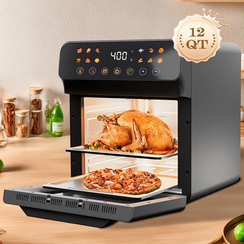 12l large air fryer oven - 12l, 1500w