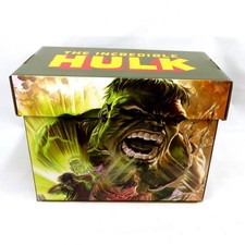 INCREDIBLE HULK Printed Comic Short Box Storage Marvel 15"x8"x12"