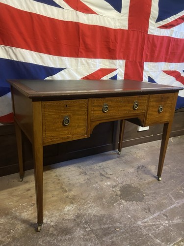 Antique mahogany writing desk - mahogany,