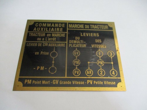 Nameplate sign latil - sign, tractor