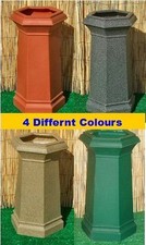 Chimney Pot Garden Planter 5 Colours Ornament Patio Flower Tub New
