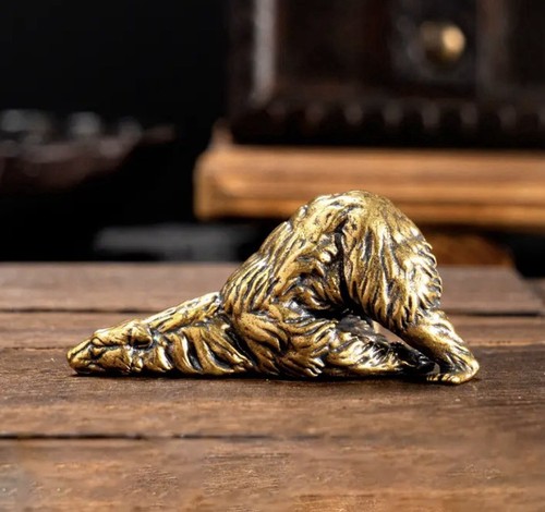 Brass statuette polar - statuette, bear"