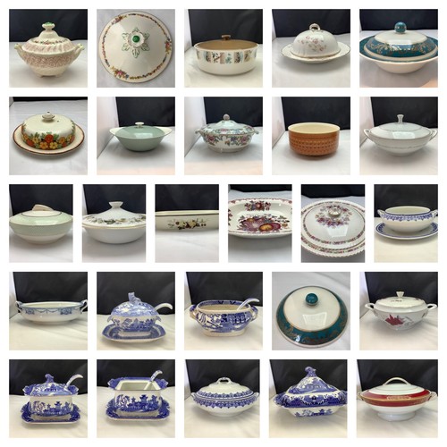 Vintage china tureen - -, lidded
