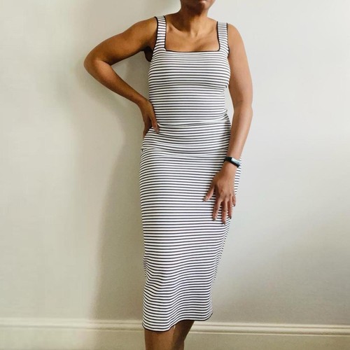 Zara white black striped - zara, white/black