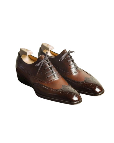 Handmade wingtip brown oxford - brown,