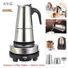 9 Cup Moka Pot with Electric