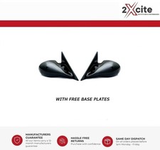 BMW E36 3 Series 4 Door Saloon Black M3 Manual Door Wing Mirrors Base Plates