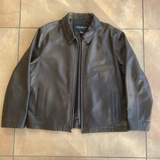 Vintage Eddie Bauer Men’s Leather Jacket Brown L