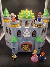 Super Mario Deluxe Bowser’s Castle Playset with Figures Sounds Christmas Gift 