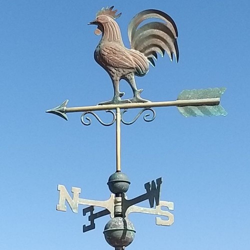 Copper bantam weathervane - copper,