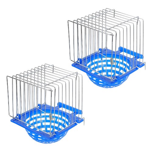 Easy install blue plastic bird - install,