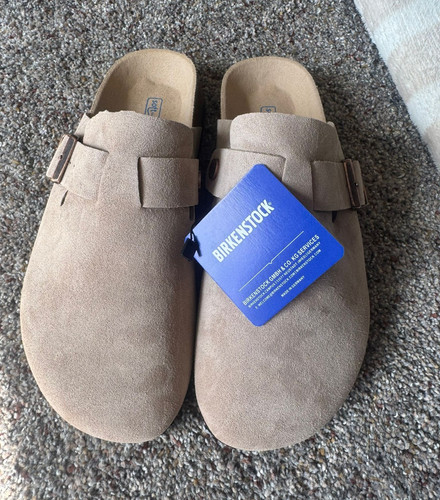 Birkenstock beige suede - suede, boston