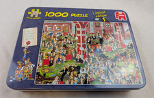 RARE Jan Van Haasteren Limited Edition #1 1000 Puzzle CRAZY CASINO in tin + Auto