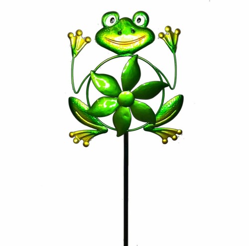 Frog metal windmill 137cm - metal,