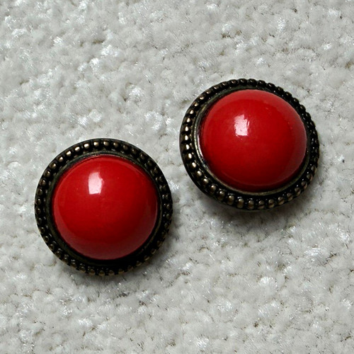 Vintage style red - red, cabochon