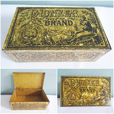 Antique Tobacco Tin Pioneer