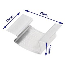 Greenhouse Glass Clips 25x10x15mm Made of Stainless Steel for All Weather