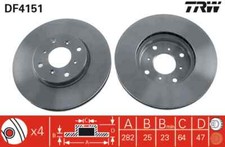 2x Brake Disc for HONDA:ACCORD VI,ACCORD VI Sedan,ACCORD VI Aerodeck
