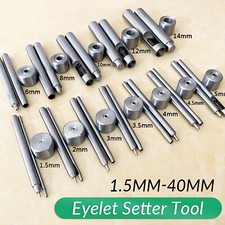 Eyelet Setter Tool Leather Tarpaulin Banner Grommet Hole Kit Punch 1.5mm-40mm