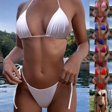 Women Sexy Mini Micro Bikini-Set Bra G-string Thong Swimwear Underwear Lingerie