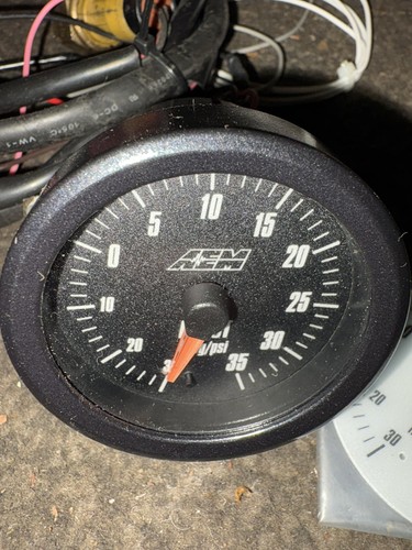 Aem analog boost gauge sae - boost, gauge;