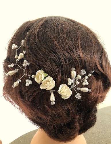Bridal cream ivory roses - bridal,