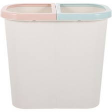  Dual Compartment Recycling Bins Kitchen Trash Can Compartments Garbage