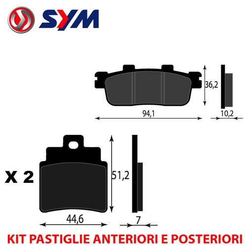 Front and rear brake - front,