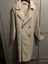 FnF Faux Leather Look Trench Coat /rain Mac Size LGE BNWT
