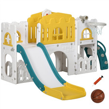 Wooden Swing Set Toddler Slide 