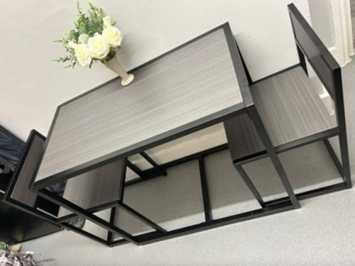 Dining table and chairs - table,