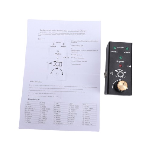 Drum machine pedal rhythms - machine, 55
