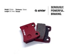 Sinter kart brake pads S-222
