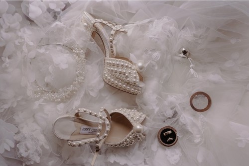 Jimmy choo pearl wedding shoes - pearl,