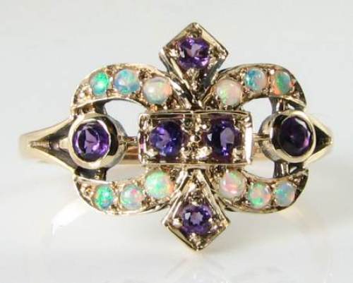 Divine 9ct gold amethyst - amethyst, &