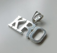 SOLID SILVER BIRMINGHAM CITY KEEP RIGHT ON PENDANT (KRO)