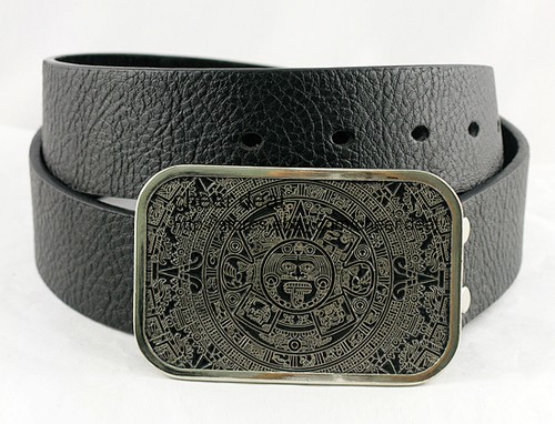 Mens leather belt men buckle - leather, men's